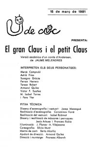 El gran Claus i el petit Claus 1981 - Repartiment