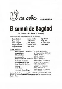 El somni de Bagdad 1976 - Presentació i fitxa